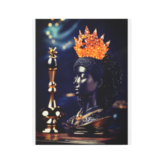 Regal Beauty: Women Queen Print Metal wall art.