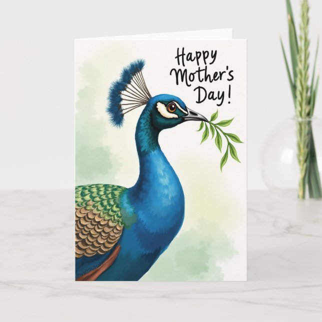 Regal Bird Mothers Day Card (Front)