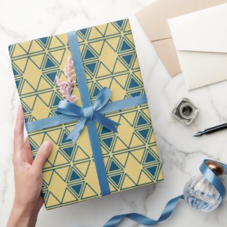 Regal Blue and Yellow Triangles