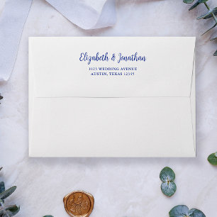 Regal Blue   Wedding Envelope
