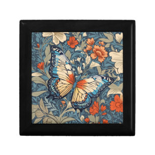 Regal Butterfly Amidst William Morris Floral Gift Box
