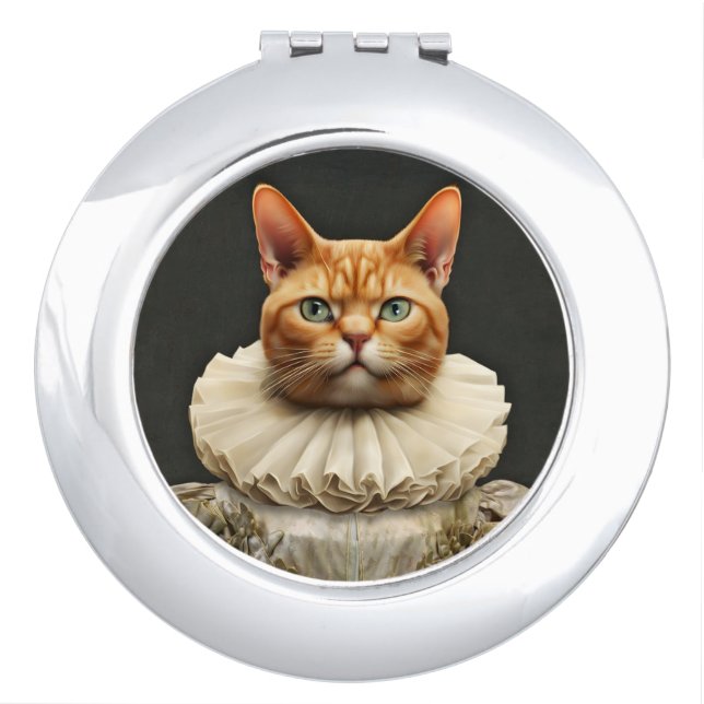 Regal Cat Compact Mirror (Front)
