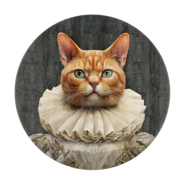 Regal Cat Cutting Board (Front)