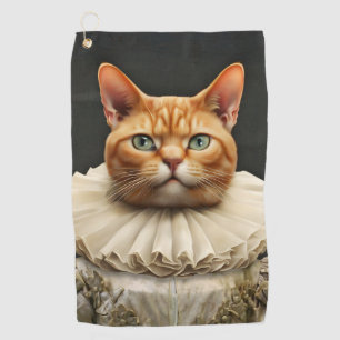 Regal Cat Golf Towel