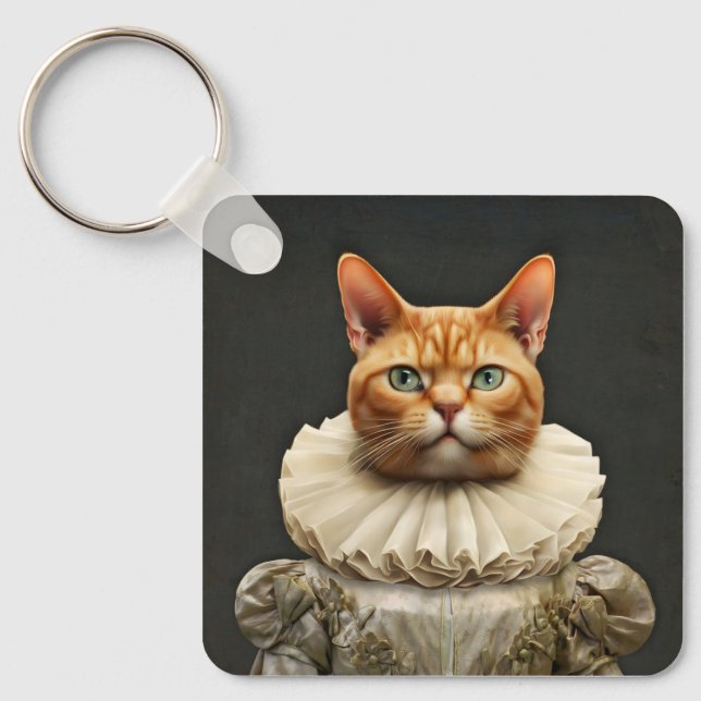 Regal Cat Keychain (Front)