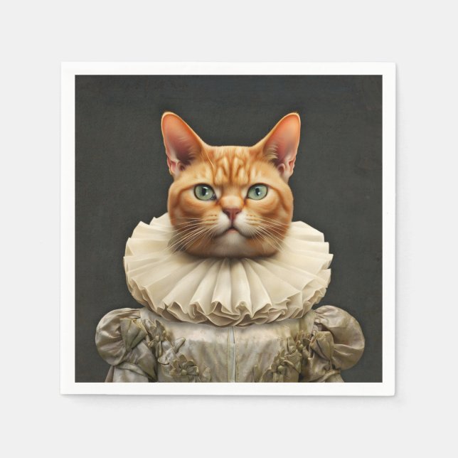 Regal Cat Napkins (Front)