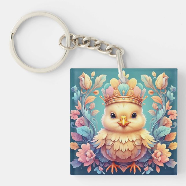 " REGAL CHICK" coffee mug. Keychain (Front)