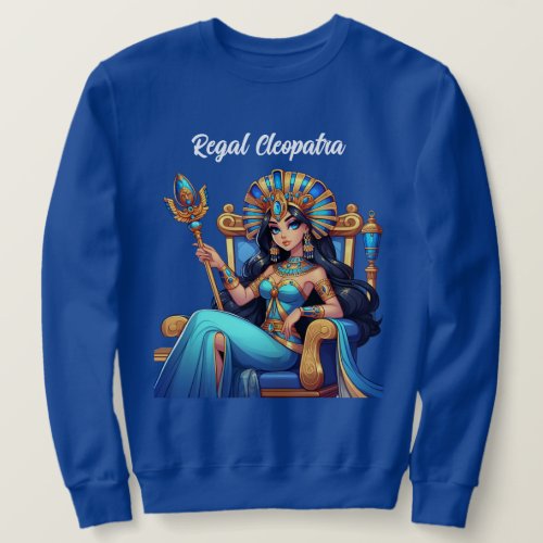 Regal Cleopatra Cartoon Sweatshirt