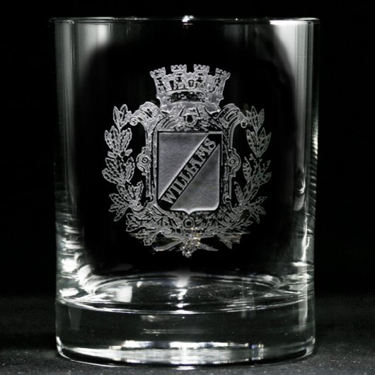 Regal Crest Personalized Whiskey Glass (Front)