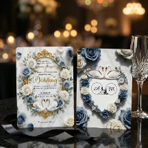 Regal Crest Silhouette Swans Traditional Wedding