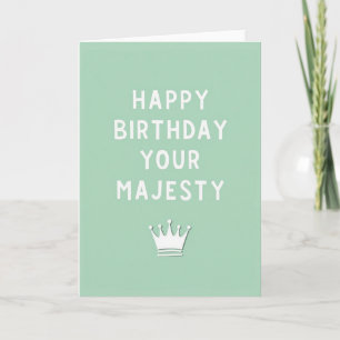Regal Crown Birthday Card