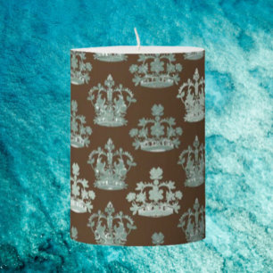 Regal Crowns Pillar Candle
