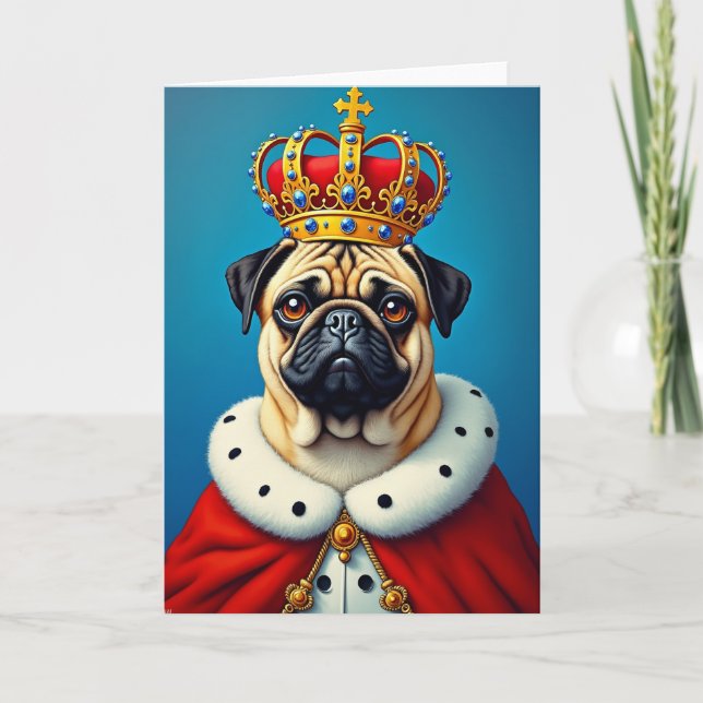 Regal Dog Fathers Day Card (Front)