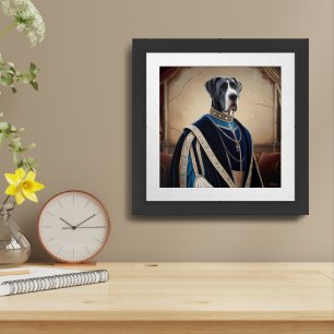 Regal Dog in Renaissance Attire - Digital Art for  Framed Art