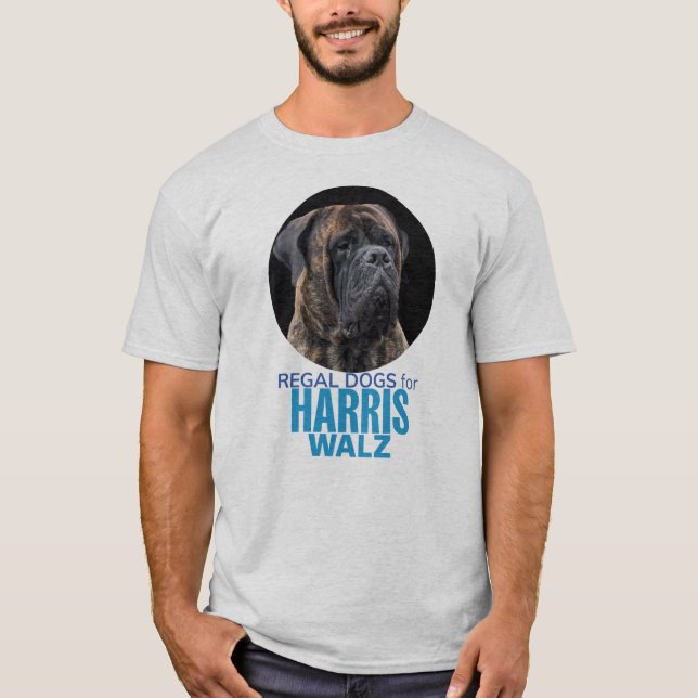Regal Dogs for Harris Walz T-Shirt (Front)