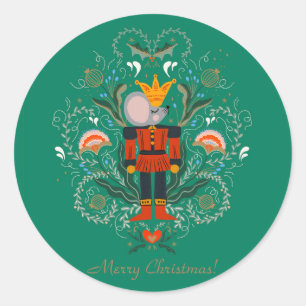Regal Dreams: The Enchanted Nutcracker Classic Round Sticker