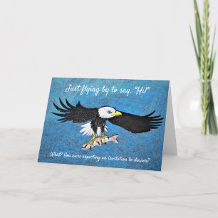 Regal Eagle "Hello" Greeting Card. Card