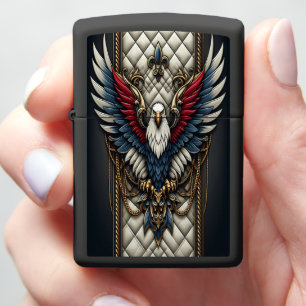Regal Eagle Leather-Style Elite Zippo Lighter