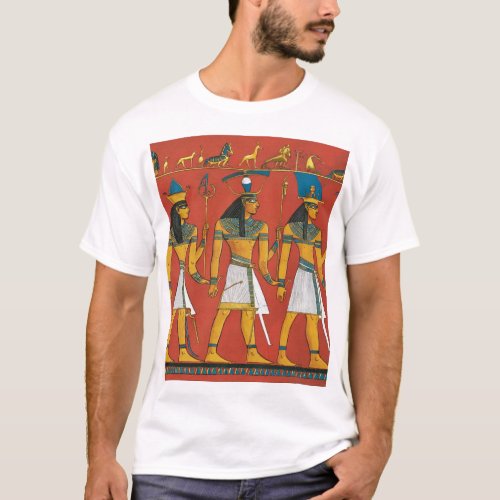 Regal Egyptian Art Symbols and Mythology T_Shirt