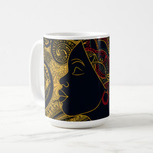Regal Elegance: African American Queen Coffee Mug
