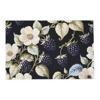 Regal Elegance Blackberry & Blooms Placemat