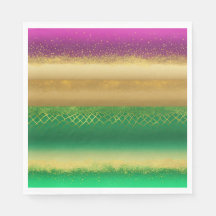 "Regal Elegance: Green & Gold Paper"?