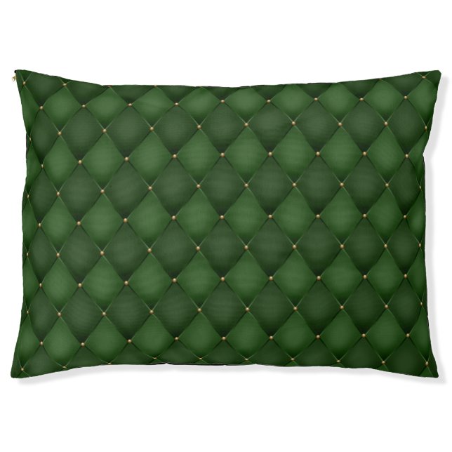REGAL EMERALD QUILTED DESIGN PET BED (Front)