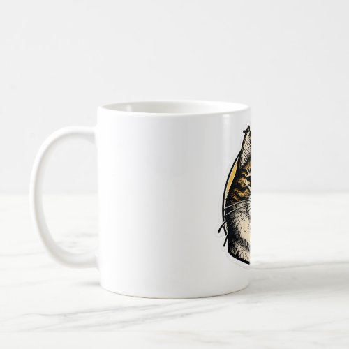 Regal Feline Gaze Coffee Mug