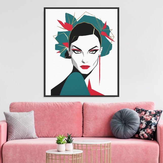 Regal Gaze Wall Art (Insitu(LivingRoom))