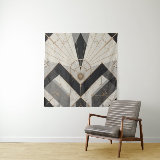Regal Geometry Tapestry (In Situ)