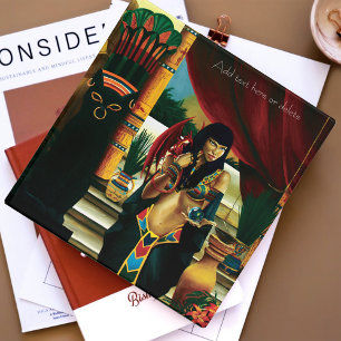 Regal Gold Ancient Egyptian Queen Mythology 3 Ring Binder