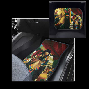 Regal Gold Ancient Egyptian Queen Mythology Car Mat