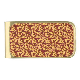 Ruby Money Clips Credit Card Holders Zazzle - regal gold and ruby red baroque pattern gold finish money clip