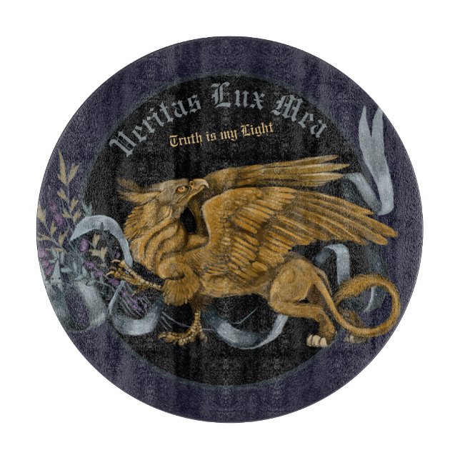 Regal Gold Gryphon Cutting Board (Front)