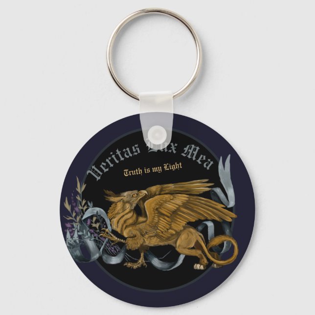 Regal Gold Gryphon Keychain (Front)