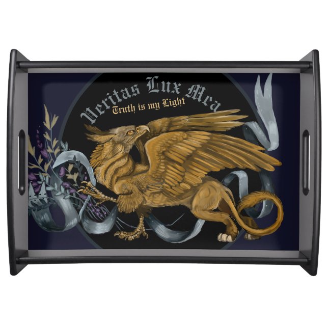 Regal Gold Gryphon Serving Tray (Front)