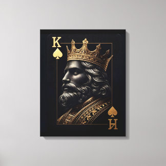 Regal Gold King of Spades Art Print 