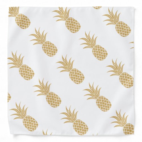 Regal Gold Pineapple Bandana