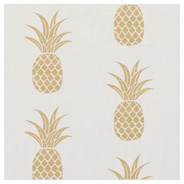 Regal Gold Pineapple Fabric (Close Up)