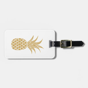 Regal Gold Pineapple Luggage Tag