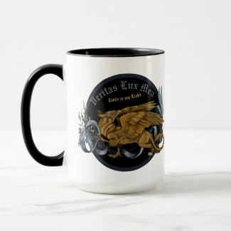 Regal Gold & Silver Gryphon Mug