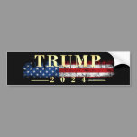 Regal Golden Donald Trump Bumper Sticker
