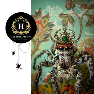 Regal Green Vintage Floral Peacock Spider Art Tissue Paper