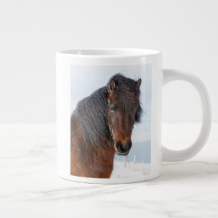 Regal Icelandic Horse Headshot Giant Coffee Mug