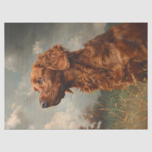 Regal Irish Setter Portrait Decoupage Tissue Paper
