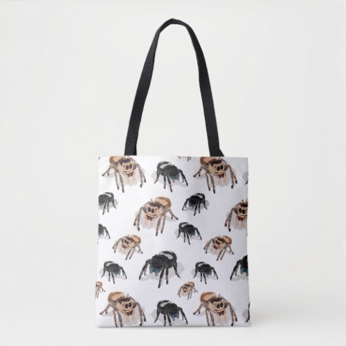 Regal Jumping Spider Phiddipus Regius White Tote Bag