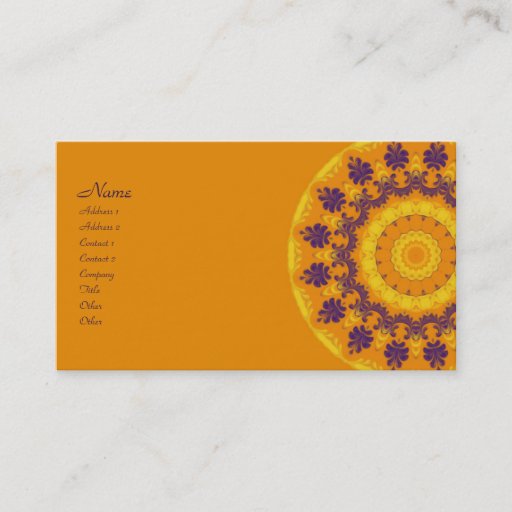 Customizable Regal Kaleidoscope Business Cards