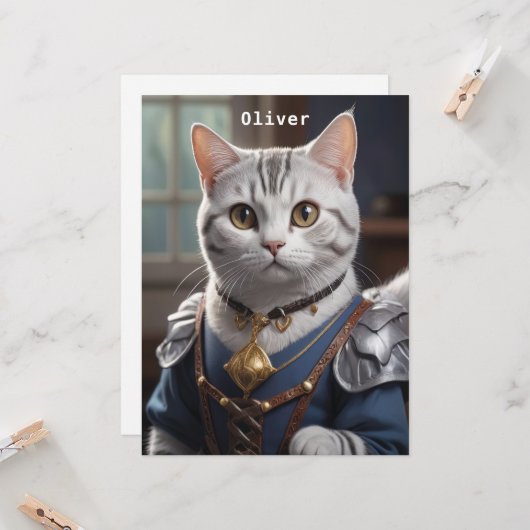 Regal Knight American Shorthair Cat Majestic (Front/Back In Situ)