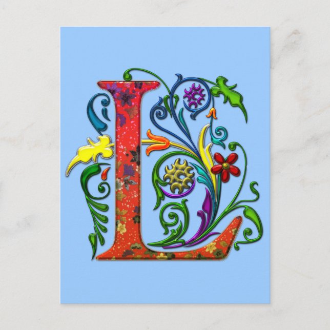 REGAL Letter L Postcard (Front)