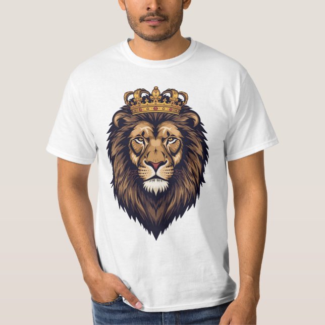 Regal Lion Crown Emblem T-Shirt (Front)
